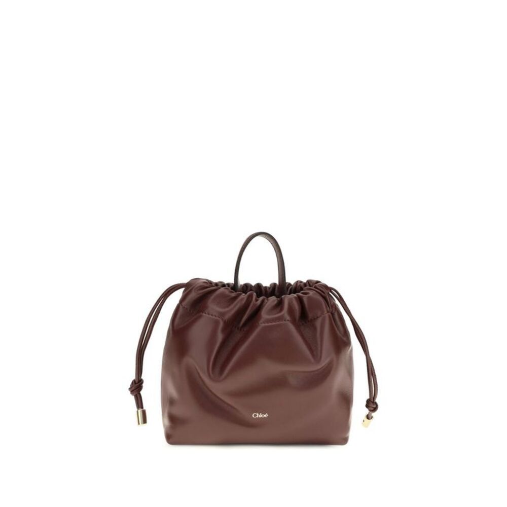Chloé Bordeaux Calf Leather Bos Taurus Shoulder Women's Bag